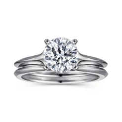 Online Gabriel & Co. Ellis - 14K White Gold Round Diamond Engagement Ring
