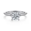 Outlet Gabriel & Co. Ellis - 14K White Gold Round Diamond Engagement Ring