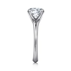 Best Gabriel & Co. Ellis - 14K White Gold Round Diamond Engagement Ring