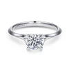 Hot Gabriel & Co. Ellis - 14K White Gold Round Diamond Engagement Ring