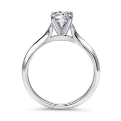Hot Gabriel & Co. Ellis - 14K White Gold Round Diamond Engagement Ring
