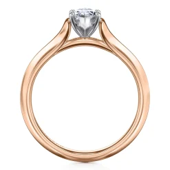 Clearance Gabriel & Co. Ellis - 14K White-Rose Gold Marquise Shape Diamond Engagement Ring