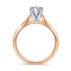 Discount Gabriel & Co. Ellis - 14K White-Rose Gold Round Diamond Engagement Ring