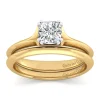 Best Gabriel & Co. Ellis - 14K White-Yellow Gold Cushion Cut Diamond Engagement Ring