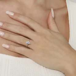 Sale Gabriel & Co. Ellis - 14K White-Yellow Gold Marquise Diamond Engagement Ring