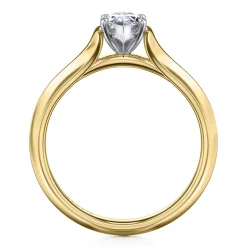 Sale Gabriel & Co. Ellis - 14K White-Yellow Gold Marquise Diamond Engagement Ring
