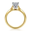 New Gabriel & Co. Ellis - 14K White-Yellow Gold Round Diamond Engagement Ring