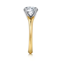 Online Gabriel & Co. Ellis - 14K White-Yellow Gold Round Diamond Engagement Ring