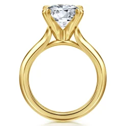 Online Gabriel & Co. Ellis - 14K White-Yellow Gold Round Diamond Engagement Ring