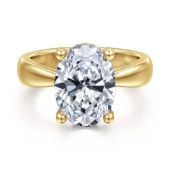 Gabriel & Co. Elysian - 14K Yellow Gold Oval Diamond Engagement Ring