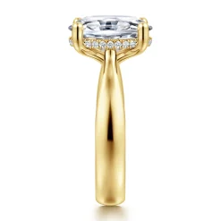 Gabriel & Co. Elysian - 14K Yellow Gold Oval Diamond Engagement Ring