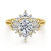Clearance Gabriel & Co. Emarie - 14K Yellow Gold Round Halo Diamond Engagement Ring