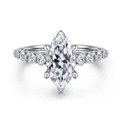 Online Gabriel & Co. Emberlie - 14K White Gold Marquise Shape Diamond Engagement Ring