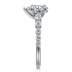 Hot Gabriel & Co. Emberlie - 14K White Gold Pear Shape Diamond Engagement Ring