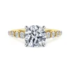 New Gabriel & Co. Emberlie - 14K White Gold Round Diamond Engagement Ring