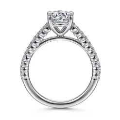 Clearance Gabriel & Co. Emberlyn - Platinum Round Diamond Engagement Ring