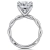 Online Gabriel & Co. Emersin - 14K White Gold Twisted Cushion Cut Diamond Engagement Ring