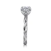 Online Gabriel & Co. Emersin - 14K White Gold Twisted Round Diamond Engagement Ring