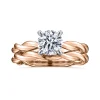 Online Gabriel & Co. Emersin - 14K White-Rose Gold Twisted Round Diamond Engagement Ring