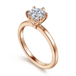 Online Gabriel & Co. Emma - 14K Rose Gold 6 Prong Round Solitaire Engagement Ring