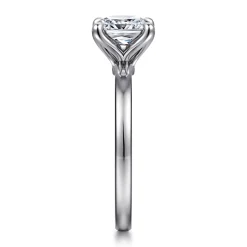 Sale Gabriel & Co. Emma - 14K White Gold Cushion Cut Solitaire Engagement Ring