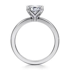 Sale Gabriel & Co. Emma - 14K White Gold Emerald Cut Solitaire Engagement Ring