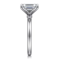 Sale Gabriel & Co. Emma - 14K White Gold Emerald Cut Solitaire Engagement Ring