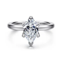 Online Gabriel & Co. Emma - 14K White Gold Pear Shape Solitaire Engagement Ring