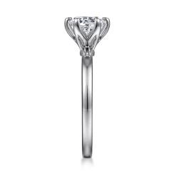 Online Gabriel & Co. Emma - 14K White Gold 6 Prong Round Solitaire Engagement Ring