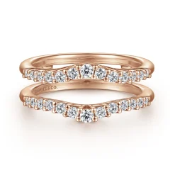 Online Gabriel & Co. Emmalee - 14K Rose Gold Diamond Ring Enhancer - 0.45 ct