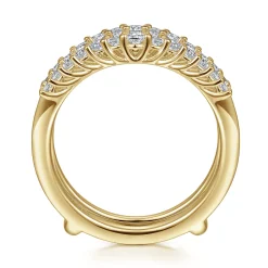 Gabriel & Co. Emmalee - 14K Yellow Gold Diamond Ring Enhancer - 0.45 ct