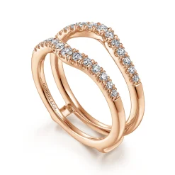 Online Gabriel & Co. Emmalynn - 14K Rose Gold Diamond Ring Enhancer - 0.45 ct