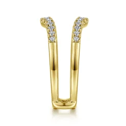 Best Gabriel & Co. Emmalynn - 14K Yellow Gold Diamond Ring Enhancer - 0.45 ct