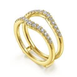 Best Gabriel & Co. Emmalynn - 14K Yellow Gold Diamond Ring Enhancer - 0.45 ct