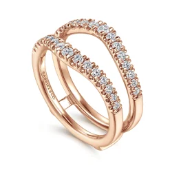 Discount Gabriel & Co. Emmarie - 14K Rose Gold Diamond Ring Enhancer - 0.5 ct