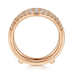Discount Gabriel & Co. Emmarie - 14K Rose Gold Diamond Ring Enhancer - 0.5 ct
