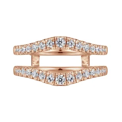 Discount Gabriel & Co. Emmarie - 14K Rose Gold Diamond Ring Enhancer - 0.5 ct