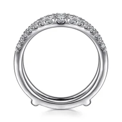 Outlet Gabriel & Co. Emmarie - 14K White Gold Diamond Ring Enhancer - 0.5 ct
