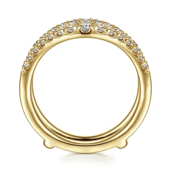 Online Gabriel & Co. Emmarie - 14K Yellow Gold Diamond Ring Enhancer - 0.5 ct