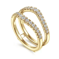 Online Gabriel & Co. Emmarie - 14K Yellow Gold Diamond Ring Enhancer - 0.5 ct