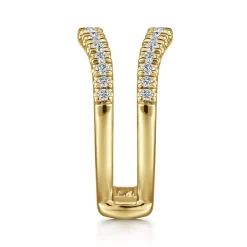 Online Gabriel & Co. Emmarie - 14K Yellow Gold Diamond Ring Enhancer - 0.5 ct