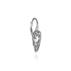 Clearance Gabriel & Co. Enamel - 14K White Gold Diamond Drop Earrings with Black Enamel