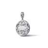 Outlet Gabriel & Co. Enamel - 14K White Gold Diamond Medallion With Detachable Bail with Black Enamel