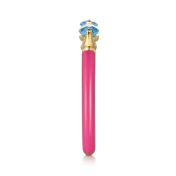 Best Gabriel & Co. Enamel - 14K Yellow Gold Blue Topaz Open Stackable with Fuchsia Enamel