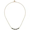Online Gabriel & Co. Enamel - 14K Yellow Gold Bujukan Bar Necklace with Black Enamel
