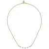 Hot Gabriel & Co. Enamel - 14K Yellow Gold Diamond Bar Necklace with White Enamel