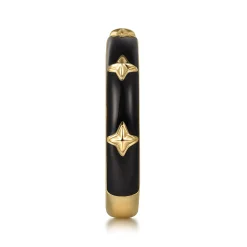 Sale Gabriel & Co. Enamel - 14K Yellow Gold Star Split Stackable with Black Enamel