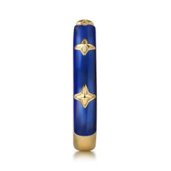 Online Gabriel & Co. Enamel - 14K Yellow Gold Star Split Stackable with Chrome Blue Enamel