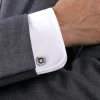 Outlet Gabriel & Co. Enamel - Sterling Silver Square Cufflinks With Black Enamel