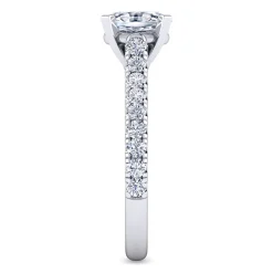 Clearance Gabriel & Co. Erica - 14K White Gold Oval Diamond Engagement Ring